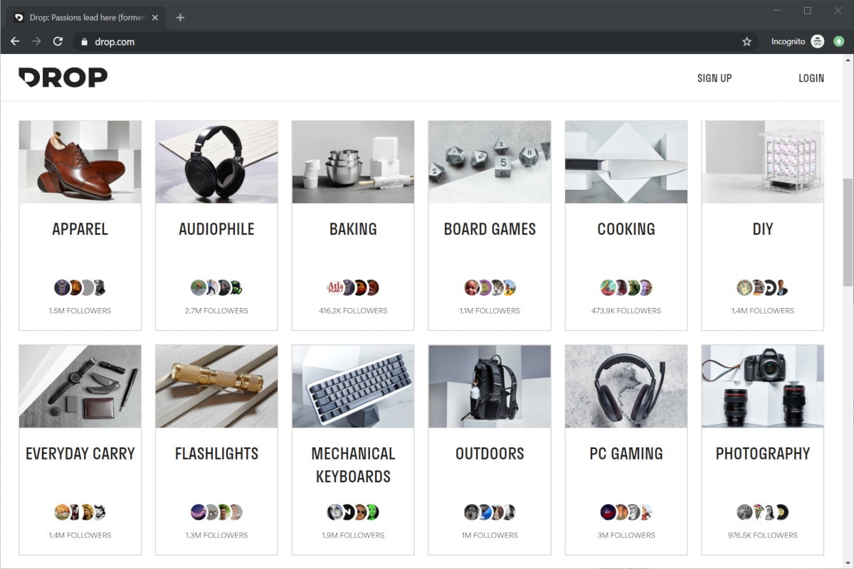 Massdrop is now called Drop